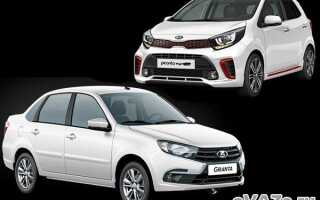 Корейский автомобиль Kia Picanto против Lada Granta