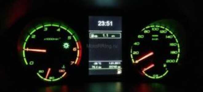 Пошаговая комбинация приборов Лада Приора с навигацией