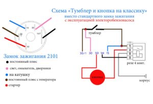 Схема замка зажигания