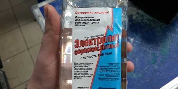 Меряем плотность электролита