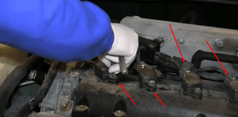 Замена свечей Nissan Teana
